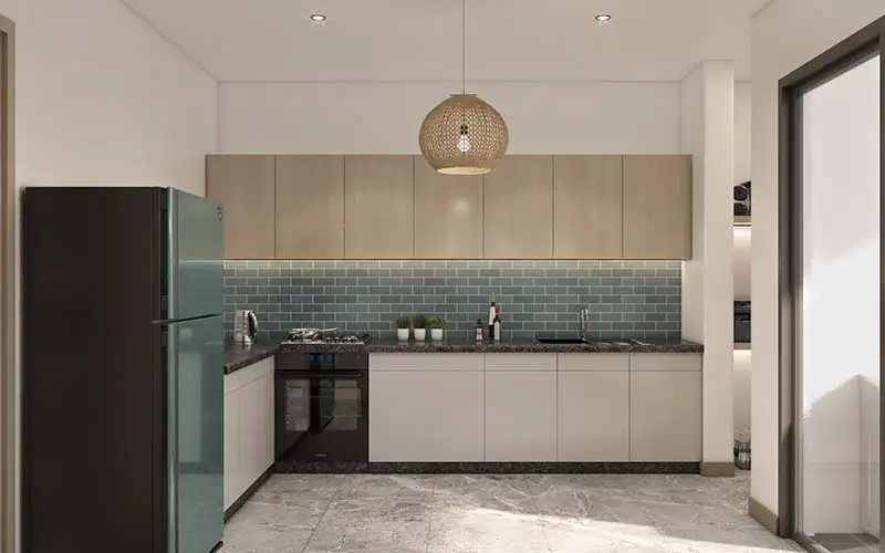Modern kitchen design at Umoja Residency in Nyali, Mombasa